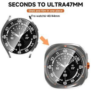 삼성 갤럭시 시계 7 6 40mm 44mm 울트라 케이스로 변경 갤럭시 시계 울트라 47mm 강화 유리 화면 보호기로