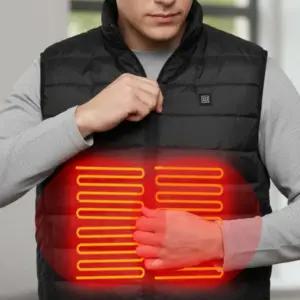 야외 작업복 패딩 온열 3단조절 보온 발열조끼 방한조끼 열선 스마트 발열판 방한 겨울