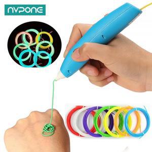 5M 6색 3D 펜 야광 PLA 필라멘트 1.75mm 어둠 속에서 빛나는 플라스틱 프린팅 재료