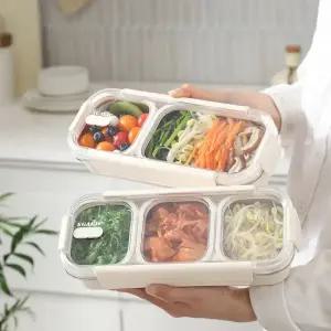 SGAKIC 스텐 도시락통 나눔 반찬통 직장인 다이어트 식단관리 2칸/3칸