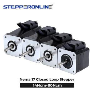 STEPPERONLINE Nema 17 클로즈드 루프 스테퍼 모터 14Ncm-80Ncm 광학 인크리멘탈 엔코더 포함 서보 스텝