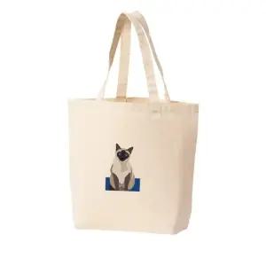 에코백 토트백 샴 샤미즈 영리한 고양이 감수성 SIAMESE 그림 다양한 사이즈