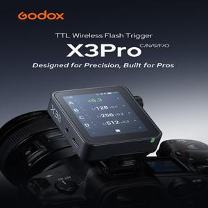 Godox 2.4인치 X3PRO C/N/S/F/O TTL HSS 무선 플래시 트리거 OLED 터치 스크린 송신기 ( 캐논 후지 올림푸