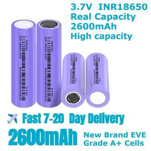 고용량 리튬 배터리 10C 20A 방전 3.7V 2600mAh INR18650 드론 리튬이온 충전식