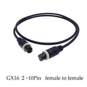GX16 2 3 4 5 6 7 8 9 10 핀 Femal-여성 연장 케이블 CCTV 카메라 보안 DVR 용 항공 커넥터 1 m 코어 에어