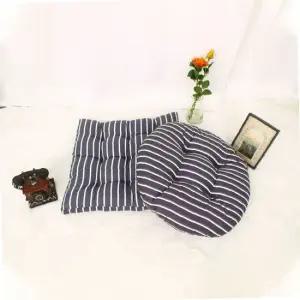 쿨코튼 사각 원형 스트라이프 방석 45cm 학생방석