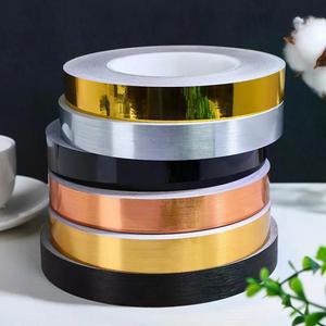 포인트 접착식 띠벽지 금박 유광 메탈 은박 띠지 인테리어 띠시트지 리폼