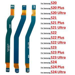 삼성 호환 S20 S21 S22 S23 S24 Plus Ultra Fe 4G 5G 신호 안테나 메인 보드 커넥터 LCD 마더 플렉스 케이