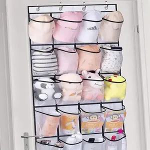 걸이형 24포켓 모자 수납 정리함 LMCF-0142 문걸이모자수납 모자가방수납정리함