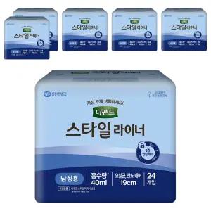 디펜드 스타일 새지않는 역류방지 남성용 라이너 24매입 6개