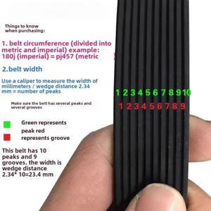 510J/PJ1295 운동용 자전거 벨트 스피닝 드라이브 10 9 8 7 6 5