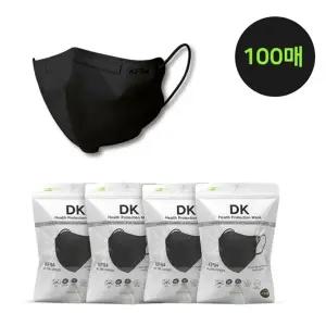 KF94 새부리형 저자극 마스크 대형 블랙 100매입