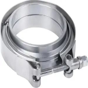 배기 다운파이프 2.25인치를 위한 리지 스테인리스 스틸 교체가 포함된 2.25인치 V-밴드 플랜지 클램프