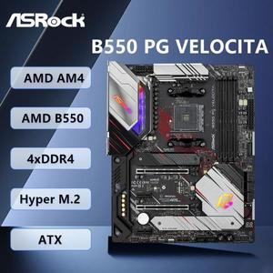 ASROCK B550 PG VELOCITA 메인보드 AMD AM4 지원 9 5950X 7 5800X3D 5 5600 CPU DDR4 M.2 HDM SATA3 ATX