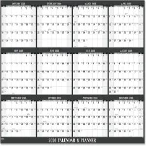 2026 월 캘린더 - 연간 2026년 1월 12월 34.8 x 22.8 대형 8개의 둥근 스티커가 있는 12개월 두꺼운 종이