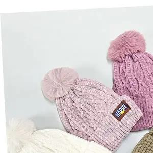 바르딘 케이블무늬 방울 니트 털모자 겨울모자 -241205