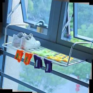 빨래 수건 소형 베란다 창문 벽걸이무타공 수건건조대