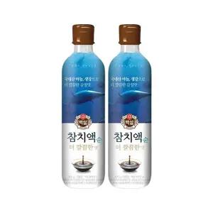 백설 참치액 순 더깔끔한맛 500g, 2개
