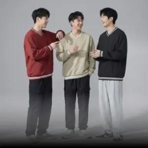 남성 간절기 바람막이 브이넥 아노락 방수 맨투맨티셔츠 스포츠 V티 V넥 등산 골프 윈드브레이커