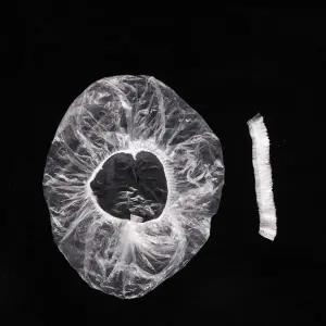 투명 비닐 일회용 헤어캡 미용실 염색용 샤워용 위생 머리덮개 100매입