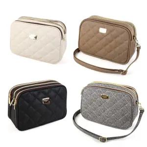 퀼팅 디자인 사각백 여대생 학생 데일리 미니크로스백