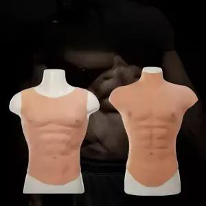가짜 근육 조끼형 복근 의류 촬영 특수분장 체형 티셔츠