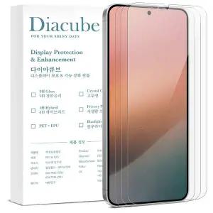 [다이아큐브]갤럭시 S26 고투명 6H 유리하드코팅 PET 지문인식 잘되는 항균코팅 액정보호필름 3P