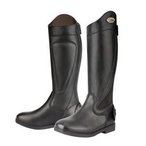 카바션 가죽 승마 부츠 하이 튜브 보호 기사 롱 어린이 및 청소년용 장비