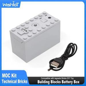 호환 조립 블럭 블록 클래식 테크닉 선물 마인 동물 자동차 기차 꽃다발 시티 MOC 충전식 리튬 배터리 상자