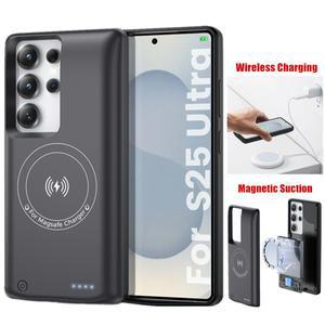 삼성 호환 갤럭시 S22 S23 S24 S25 울트라 플러스호환용 10000mAh 무선 충전 보조배터리 케이스 휴대호환용
