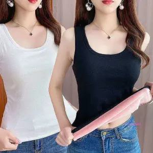 여성 런닝 민소매 따뜻한 기모나시 겨울 이너 탱크탑uvw336