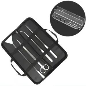 트리밍 아쿠아스케이핑 핀셋세트 어항 수초 관리도구 가위 이끼제거스크래퍼