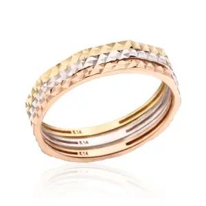 18K 슬림 컷팅 1.2mm 각면 올밴드 실반지 3종 세트 NPR29767