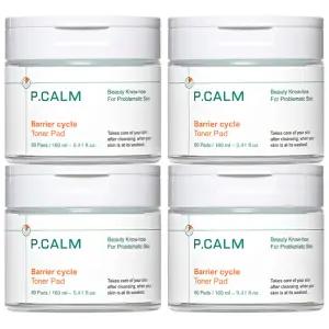 피캄 베리어사이클 보습 스킨케어 진정 토너 패드 60개입 4개