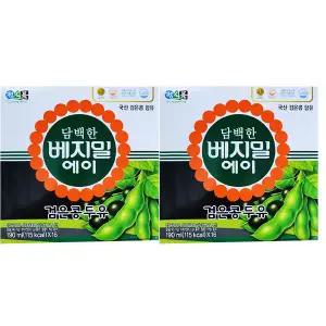 정식품 베지밀 담백한 베지밀 에이 검은콩 두유 190ml 32개