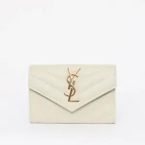 26SS 금장 모노그램 마틀라쎄 엔벨롭 여성 카드지갑 414404 BOW01 9207