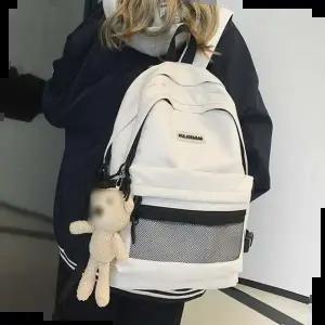 망사포켓 캐주얼 백팩 남녀 직장인 가방 여행배낭