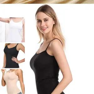 쿨메쉬 VP48KQ48 노와이어 빌트인 브라캡 캐미솔 캡나시