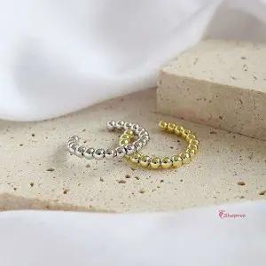 구슬 925 오픈링 프리사이즈ssu467