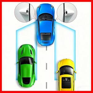 720P 야간 투시 카메라 사각지대 방수 액세서리 5인치 HD 미러 모니터 차량용 디지털 사이드 뷰 시스템