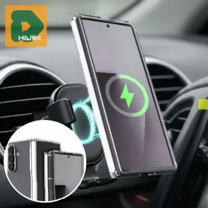 힌지보호 핸드폰케이스 케이스 투명형 전용 오토 하드케이스 갤럭시Z폴드6 마그네틱 클리어 갤럭시Z폴드7