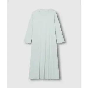 자주 JAJU 여 피치스킨 7부 파자마 원피스_민트그레이 1984609