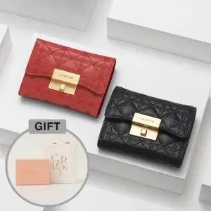 칼린 클래식 캐비어 소가죽 퀼팅 지갑 선물포장 GIFT