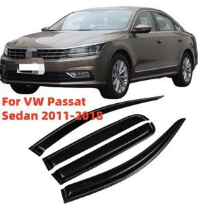 폭스바겐 파사트 세단 2011 윈도우 바이저 레인 가드 벤트 디플렉터 웨더실드 몰딩 트림