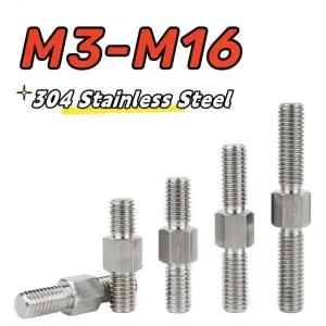 전산볼트 M3m4m5m6m8m10m12m14m16 304 스틸 이중 헤드 바 끝 스터드 볼트