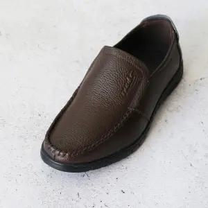 [롯데백화점]원더슈즈 [남성] 천연소가죽 드로비 발편한 가벼운 쿠션 미끄럼방지 슬립온 스니커즈