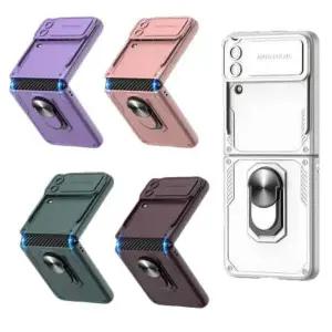 유니블링 갤럭시 z플립4 슬라이드 카메라 커버 보호 링 케이스