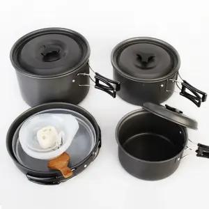 알루미늄 코펠 2-5인용 경질냄비 캠핑 낚시 등산 조리도구 용품고급사은품 식기 그릇세트 야외 플레이트 밥
