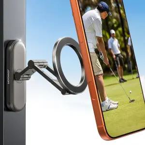 [에어그립] 조이룸 양면자석 맥세이프 프리미엄 풀메탈 핸드폰 거치대 골프카트 헬스장 강력자석