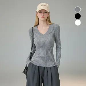 발레아 브이넥 니트